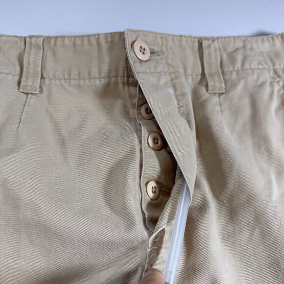 Vintage 90s Y2K Abercrombie High Rise Cargo Mini skirt 100% cotton size Large - Picture 3 of 9